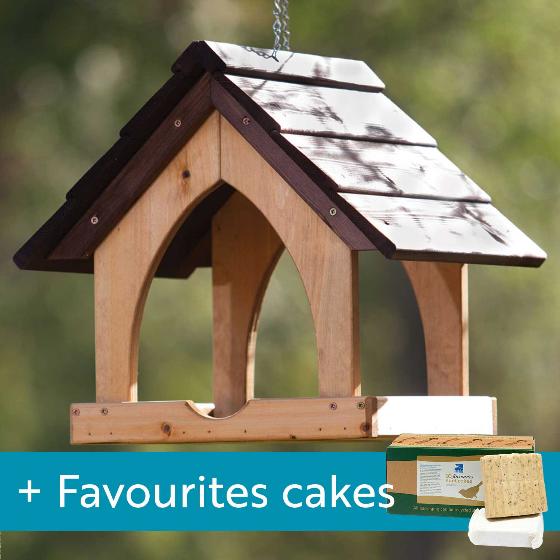 Gothic hanging bird table with 10 Favourites cakes product photo default L