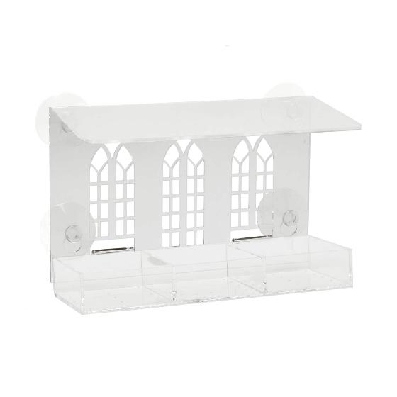Gothic arch window feeder product photo back L