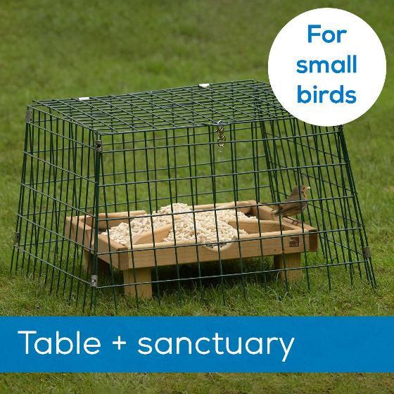 Ground feeding table and Flat-topped narrow mesh sanctuary product photo default L