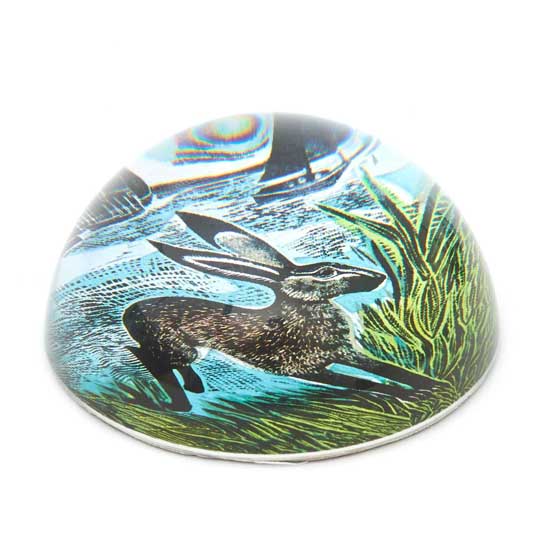 Young hare crystal paperweight product photo side L