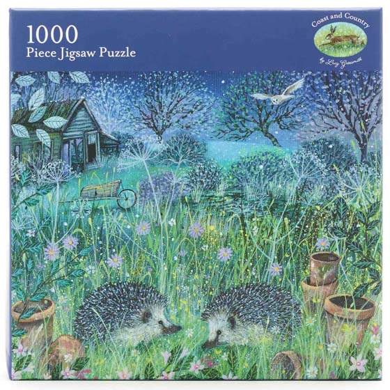 Hedgehogs jigsaw puzzle, 1000-piece product photo side L