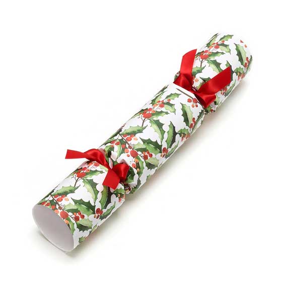 Luxury holly Christmas crackers product photo back L