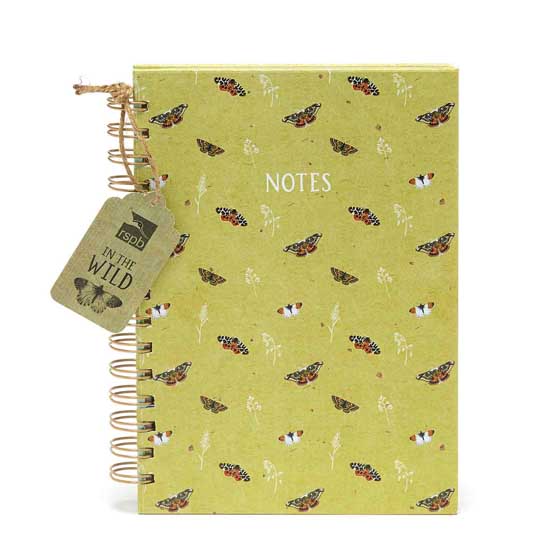 RSPB In the wild A5 moth and butterfly notebook product photo side L