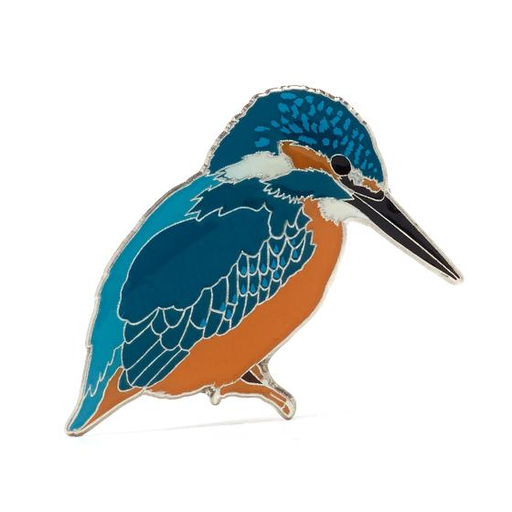 RSPB Kingfisher pin badge product photo default L