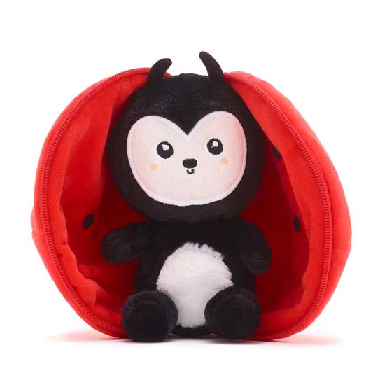 Flipetz Ladybird tomato hideaway plush product photo side L