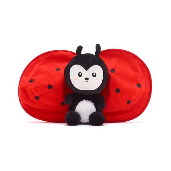 Flipetz Ladybird tomato hideaway plush product photo back L