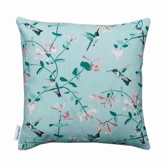 Lorna Syson cushion mint hummingbird product photo default L