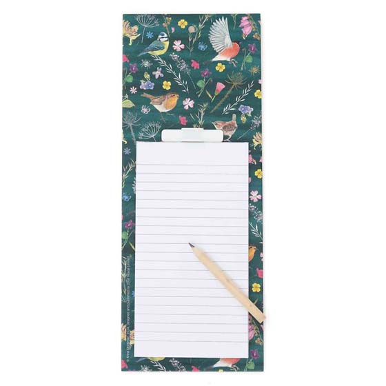 RSPB Garden birds magnetic memo pad, Beyond the hedgerow collection product photo default L