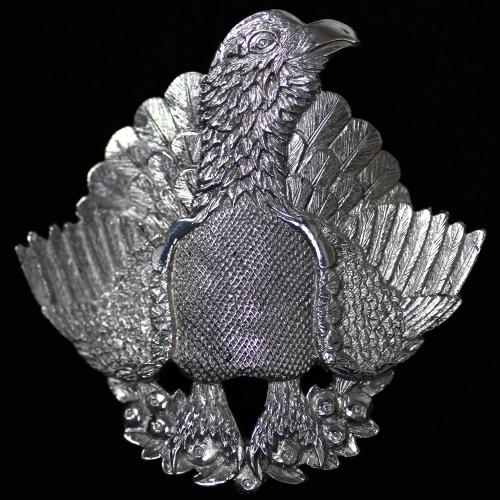 Malcolm Appleby Capercaillie silver pendant product photo front L