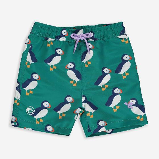 UV swim shorts by Muddy Puddles, 7-8 years product photo side L