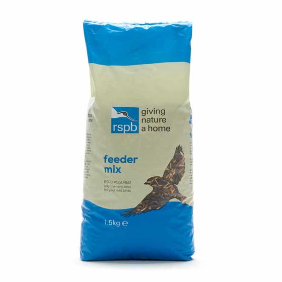 My Favourites hanging bird feeder and feeder mix 1.5kg product photo side L