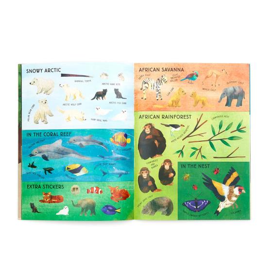 My RSPB Baby Animals sticker activity book product photo back L
