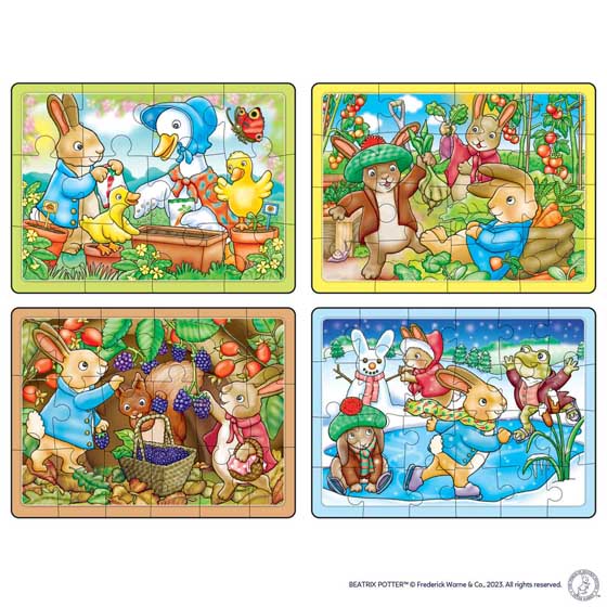 Peter Rabbit™ 4-in-1 jigsaw puzzles product photo side L