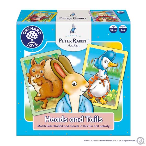 Peter Rabbit™ heads and tails matching pairs game product photo default L