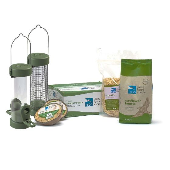 RSPB Premium feeding station special offer pack product photo side L