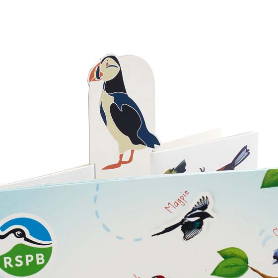 RSPB puffin bookmark product photo back L