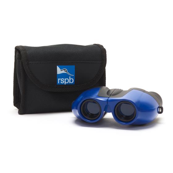 Puffin Jr children's binoculars, blue product photo front L