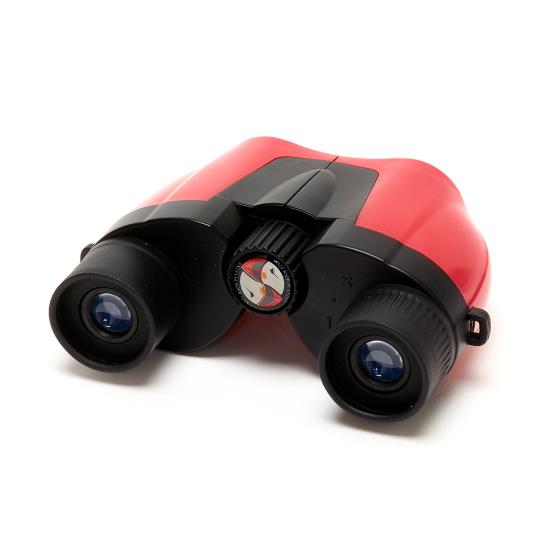 Puffin Jr children's binoculars, red product photo side L