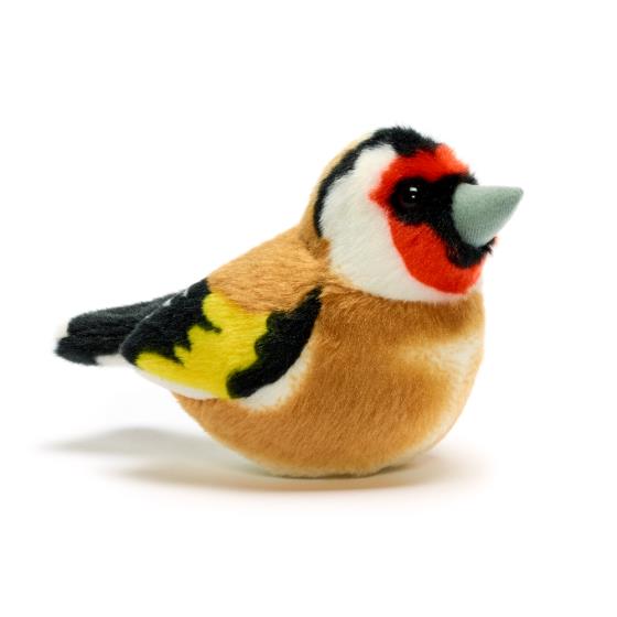 RSPB singing goldfinch soft toy product photo default L