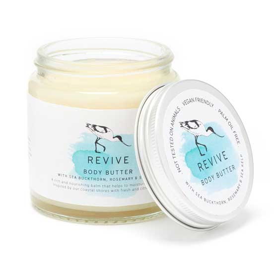 RSPB Revive vegan body butter product photo side L