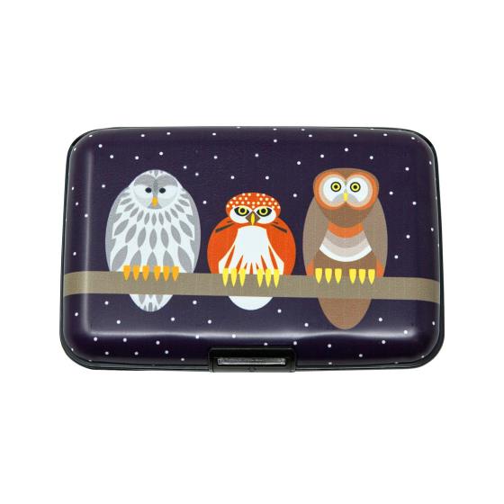 RFID credit card protection wallet, owl product photo default L