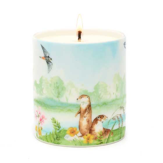 RSPB Kingfisher candle - Riverbank collection product photo side L