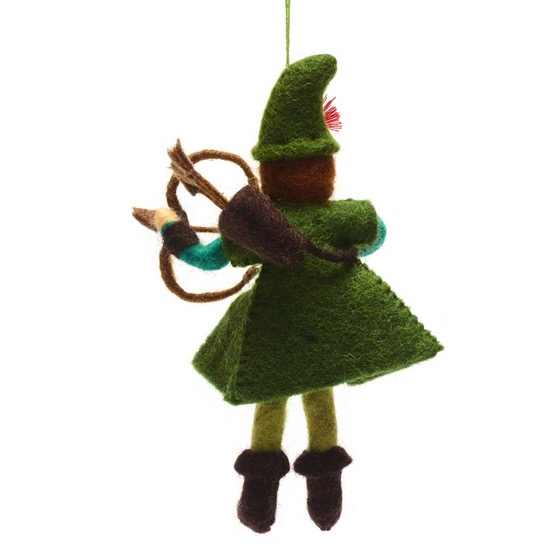 Robin Hood Christmas tree hanging decoration product photo back L