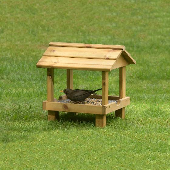 RSPB Ground bird feeding table with roof product photo default L