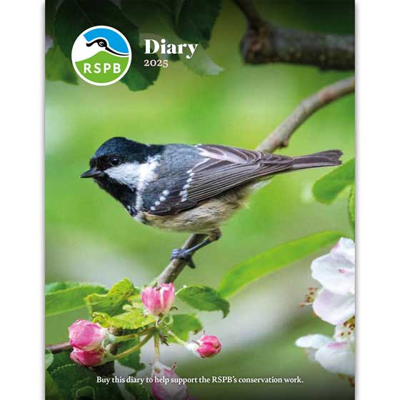 RSPB Inspiring nature diary 2025, A5 product photo default L