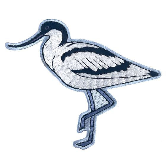 RSPB Avocet sew-on embroidered patch product photo side L