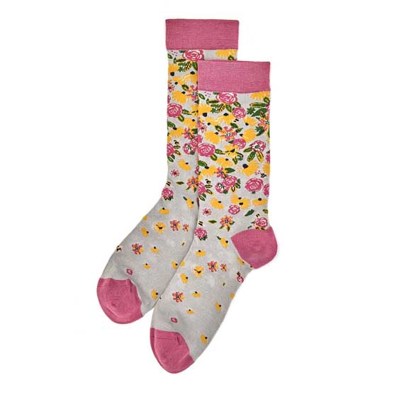 RSPB Meadow bees women's bamboo socks product photo side L