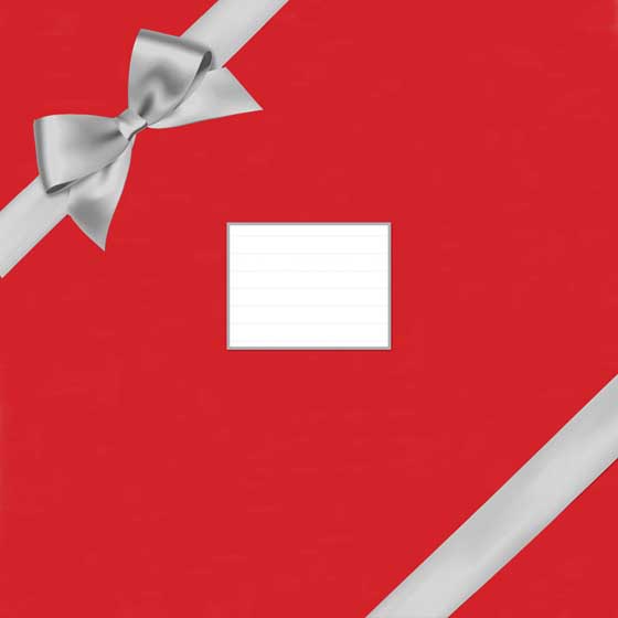 Square calendar envelope, red product photo default L