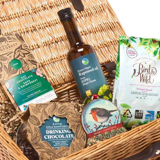 Best of RSPB sustainable Christmas gift hamper product photo back L