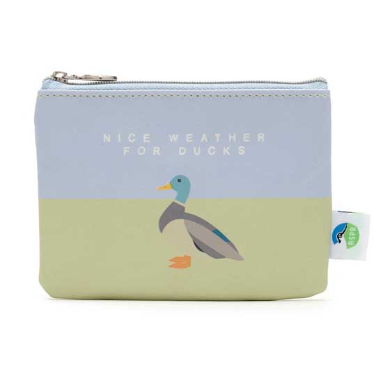 'Nice weather for ducks' coin purse - Free as a bird collection product photo default L
