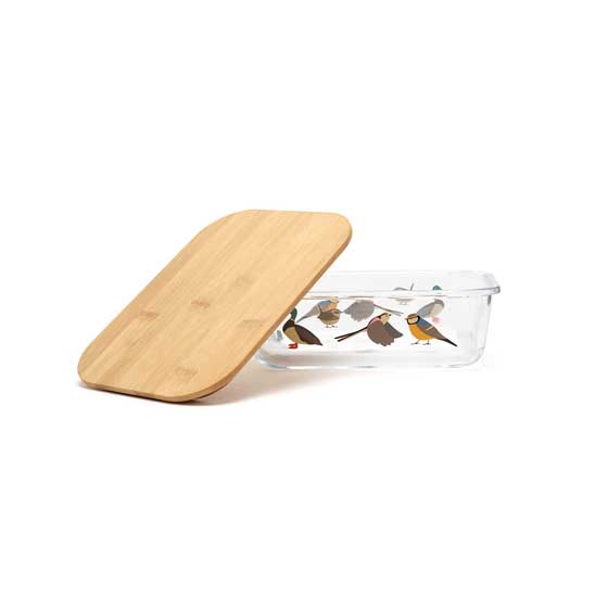 RSPB Eco-friendly glass food container - Free as a bird collection product photo back L
