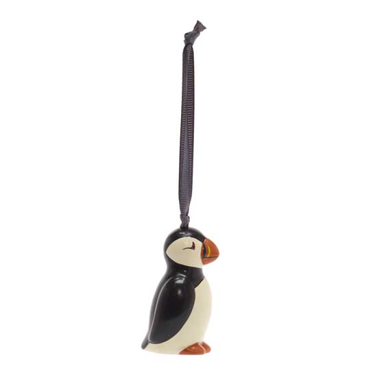 RSPB Hanging puffin ornament product photo back L