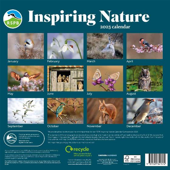 RSPB Inspiring nature calendar 2025 - Calendars & diaries