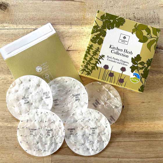 RSPB Kitchen herb seed disc pack product photo default L