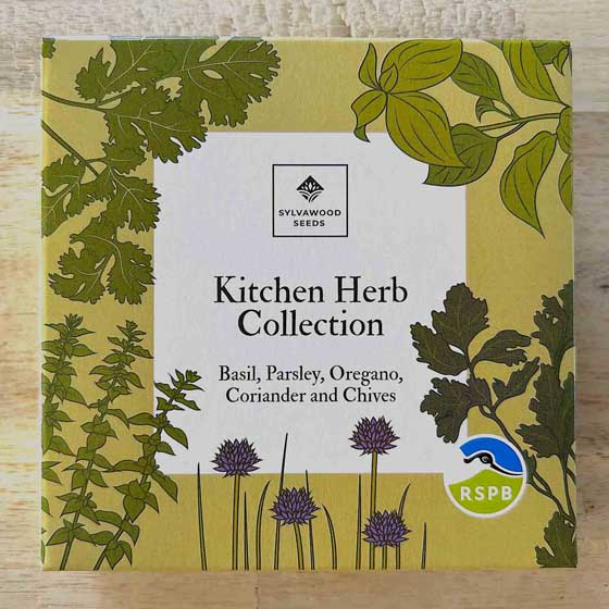 RSPB Kitchen herb seed disc pack product photo side L