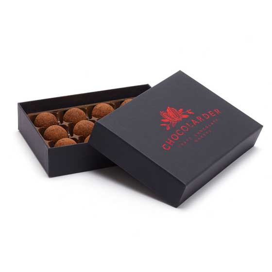 RSPB Gola milk chocolate truffles product photo side L