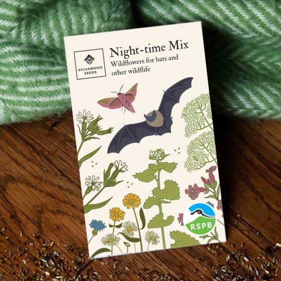 RSPB Night-time wildflower mix seed pack product photo default L