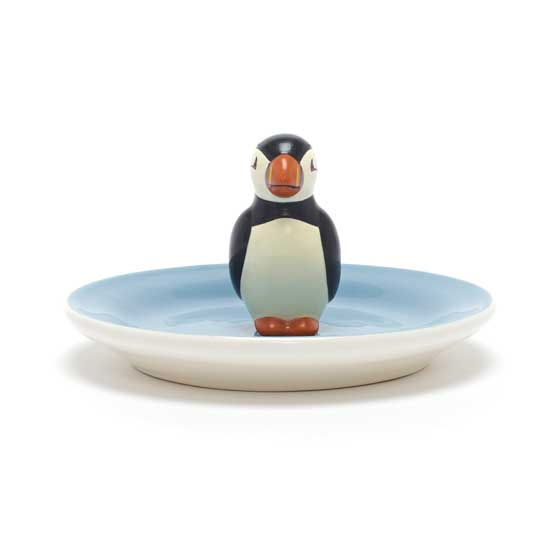 RSPB Puffin trinket dish product photo side L