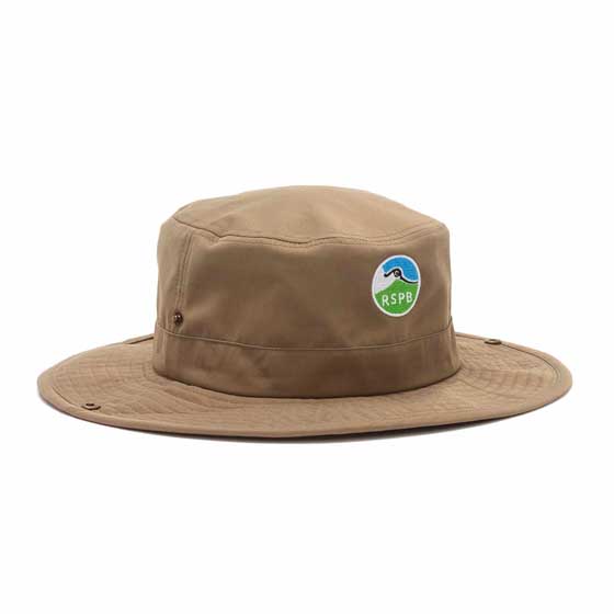 Khaki sun hat with strap, size M-L product photo back L