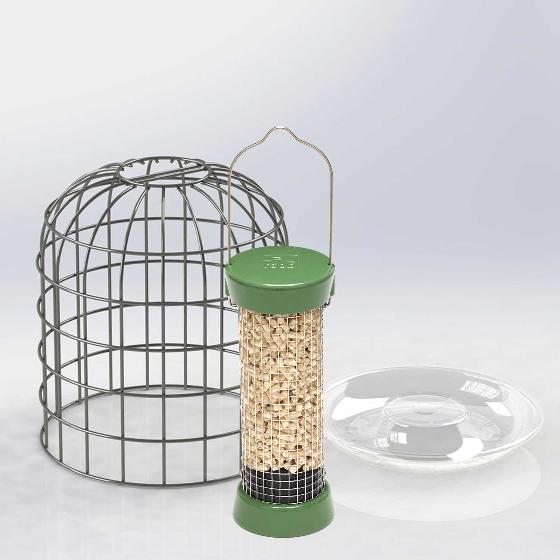 RSPB Ultimate easyclean® nut & nibble bird feeder, small, with