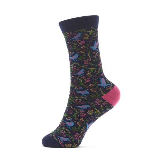 RSPB woodland birds women's bamboo socks product photo default L