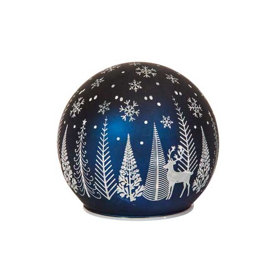 Sapphire winter wonderland globe light product photo side L