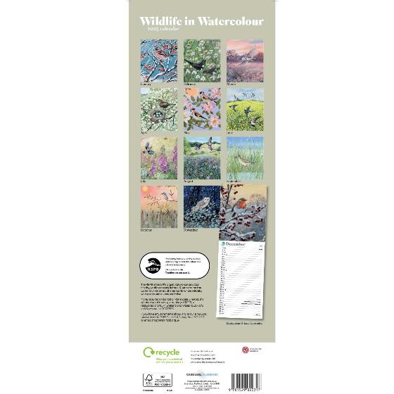 RSPB Scenic countryside calendar 2025 product photo front L