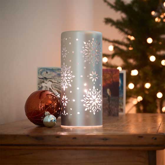 Silver snowflake wonder light product photo back L
