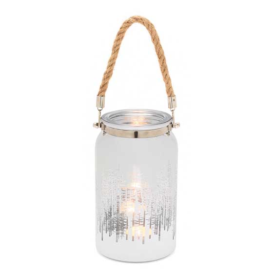 Forest glass silver lantern product photo default L