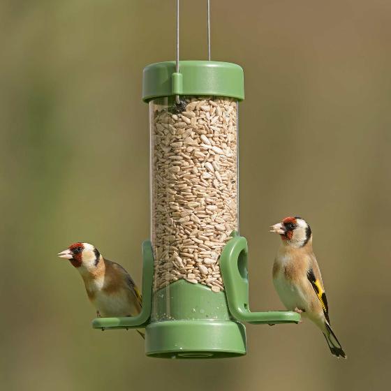 Classic easy-clean small seed feeder with 1.8kg sunflower hearts product photo front L